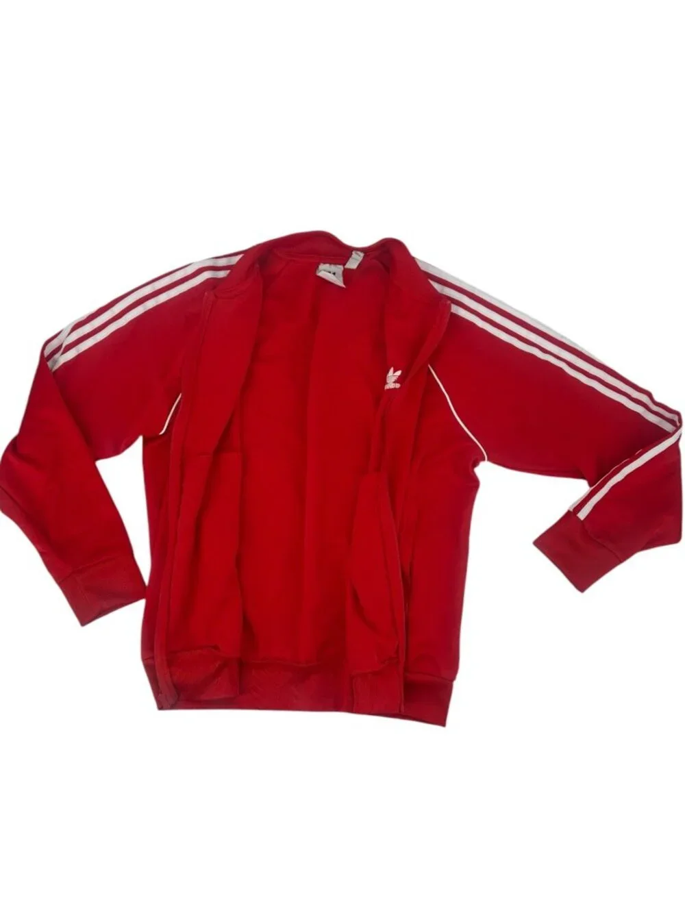 Adidas Originals SST Track Jacket XL Men Red White 3 Stripes Trefoil Streetwear